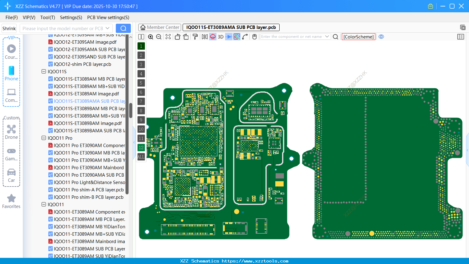 VIVO IQOO11S-ET3089AMA SUB PCB Layer